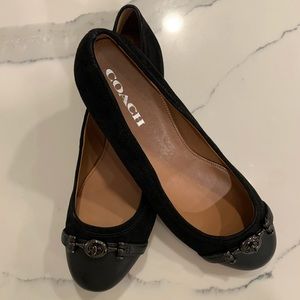 Coach leather flats